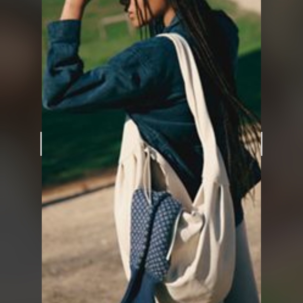 Free People White Slouchy Carryall